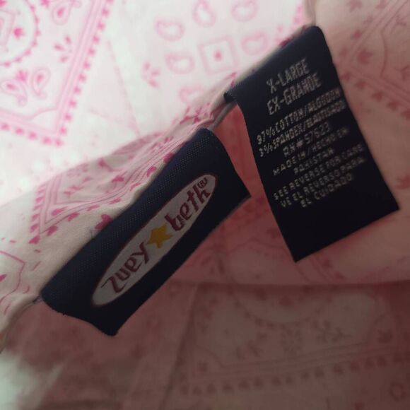 Zoey Beth Vintage Y2K Pink Bandana Print Mini Skirt - Picture 3 of 3